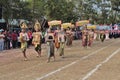 Parade in sport day of primary students.